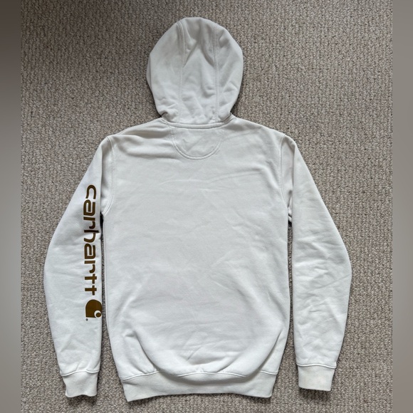 Carhartt Beige Pullover Hoodie | XS Loose Fit - Picture 7 of 7